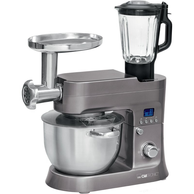 CLATRONIC robot culinaire KM 3674, gris, 6,2 litre, 1200 watts